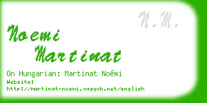 noemi martinat business card